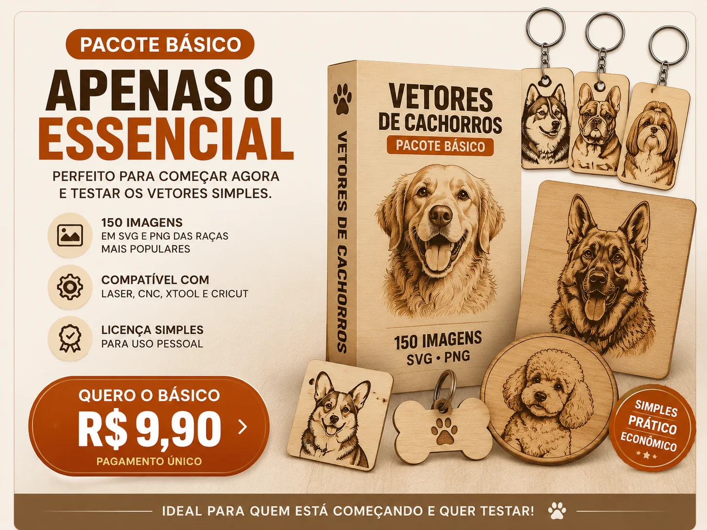 Pacote Básico 150 Modelos